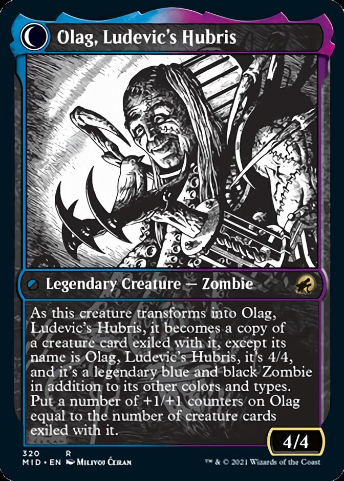 Ludevic, Necrogenius // Olag, Ludevic's Hubris (Showcase Eternal Night) [Innistrad: Midnight Hunt] | Jack's On Queen
