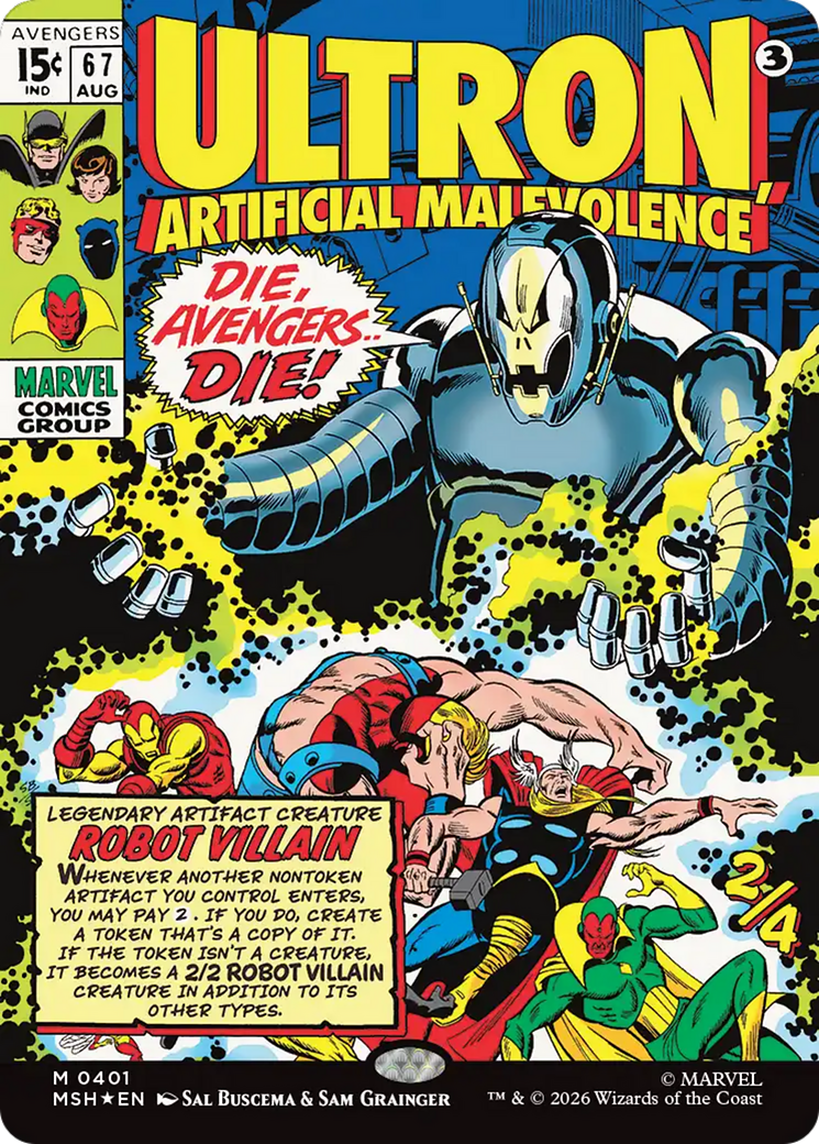 Ultron, Artificial Malevolence (Borderless) (0401) [Marvel Super Heroes] | Jack's On Queen