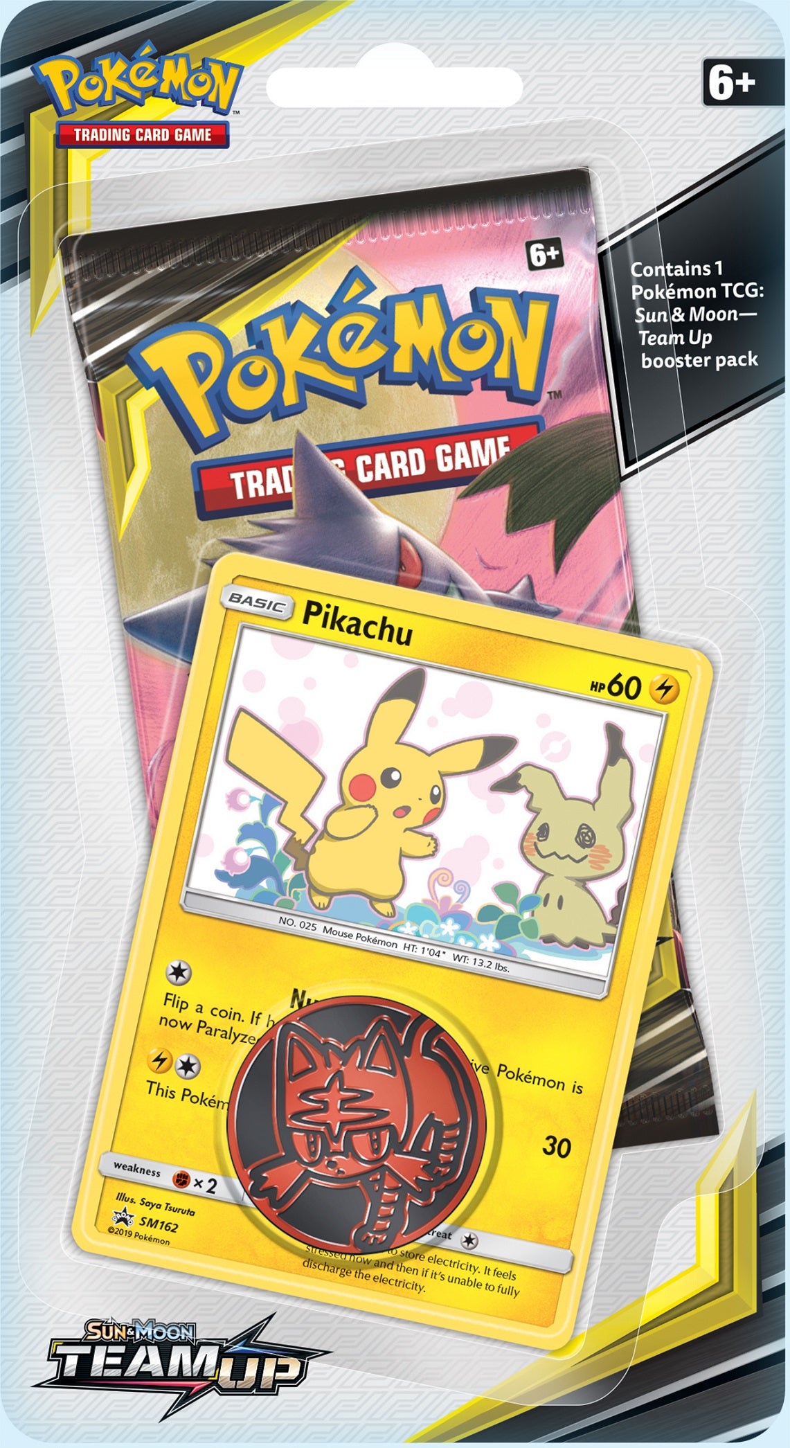 Sun & Moon: Team Up - Single Pack Blister (Pikachu) | Jack's On Queen