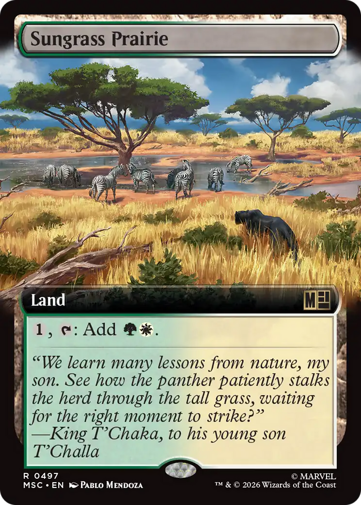Sungrass Prairie (Extended Art) [Marvel Super Heroes Commander] | Jack's On Queen