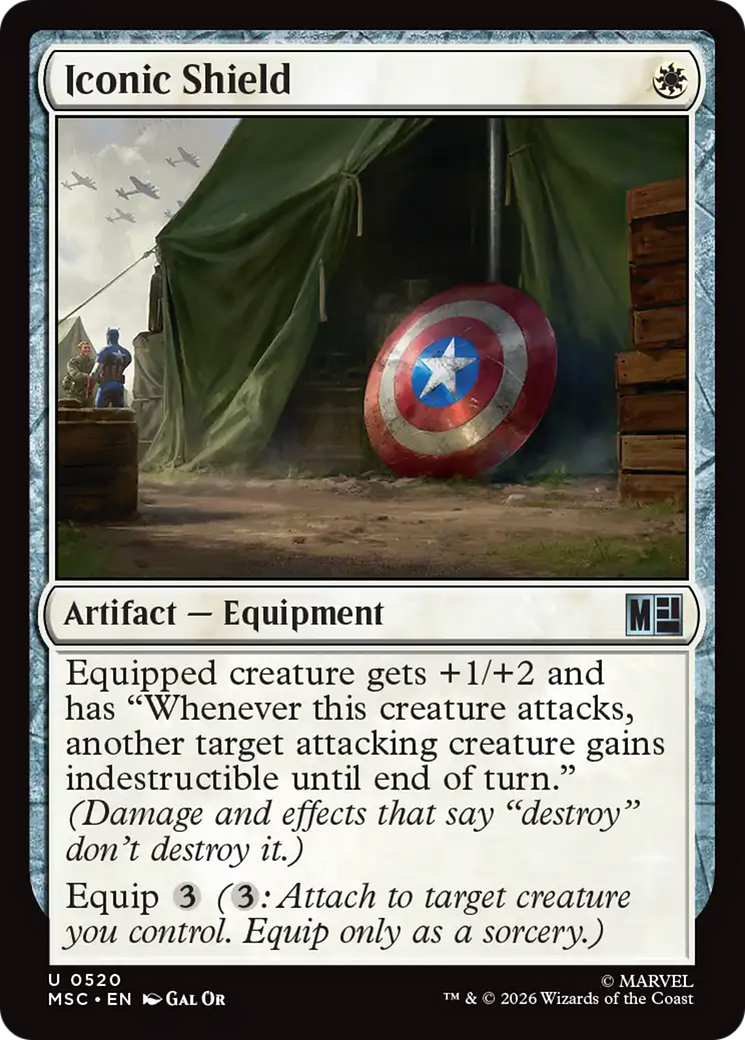 Iconic Shield [Marvel Super Heroes Commander] | Jack's On Queen