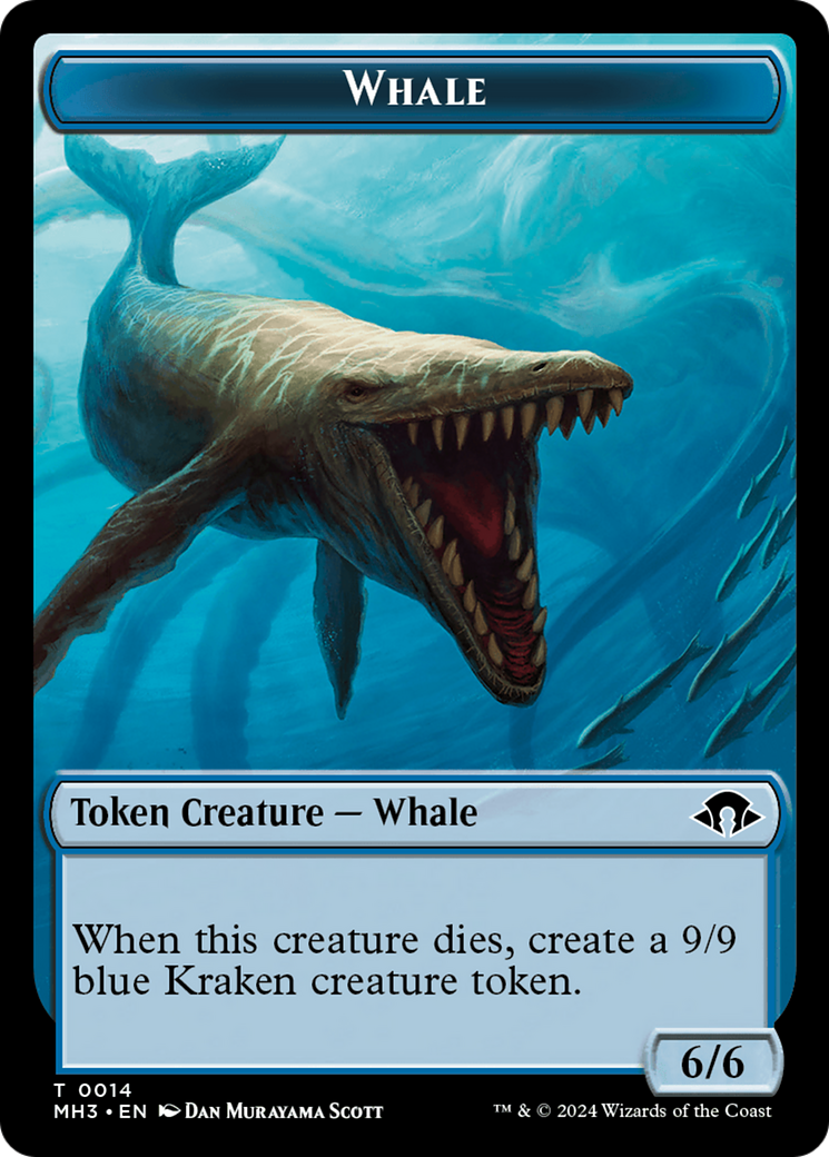 Phyrexian Germ // Whale Double-Sided Token [Modern Horizons 3 Tokens] | Jack's On Queen