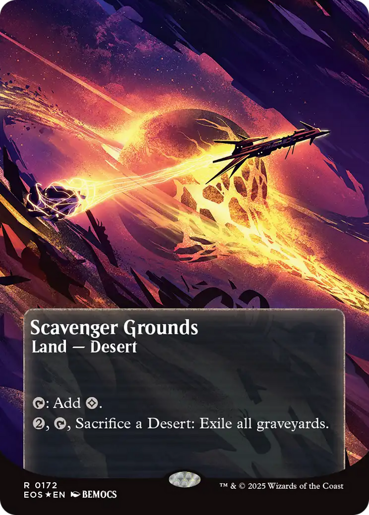 Scavenger Grounds (0172) (Borderless) (Galaxy Foil) [Edge of Eternities: Stellar Sights] | Jack's On Queen
