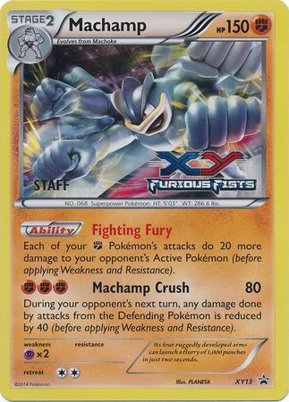 Machamp (XY13) (Staff) [XY: Black Star Promos] | Jack's On Queen