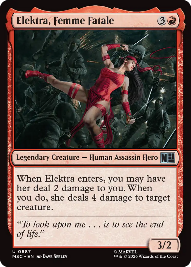 Elektra, Femme Fatale [Marvel Super Heroes Commander] | Jack's On Queen