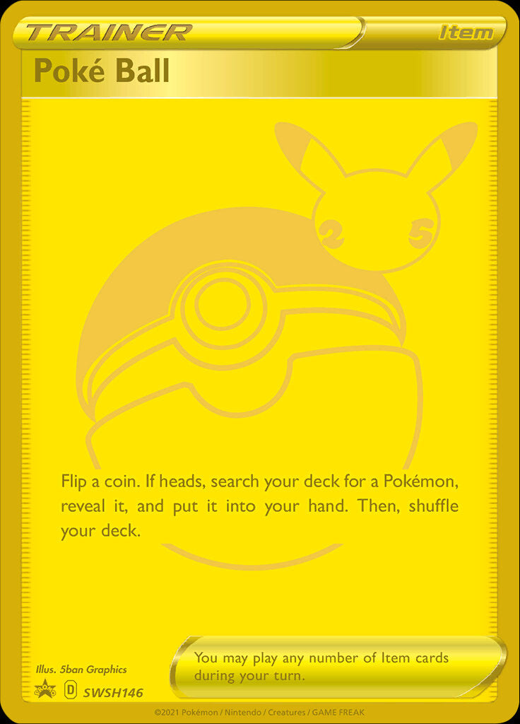 Poke Ball (SWSH146) (Celebrations) [Sword & Shield: Black Star Promos] | Jack's On Queen