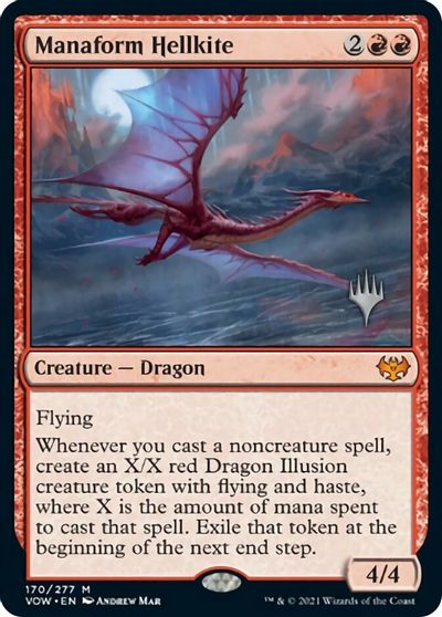 Manaform Hellkite (Promo Pack) [Innistrad: Crimson Vow Promos] | Jack's On Queen
