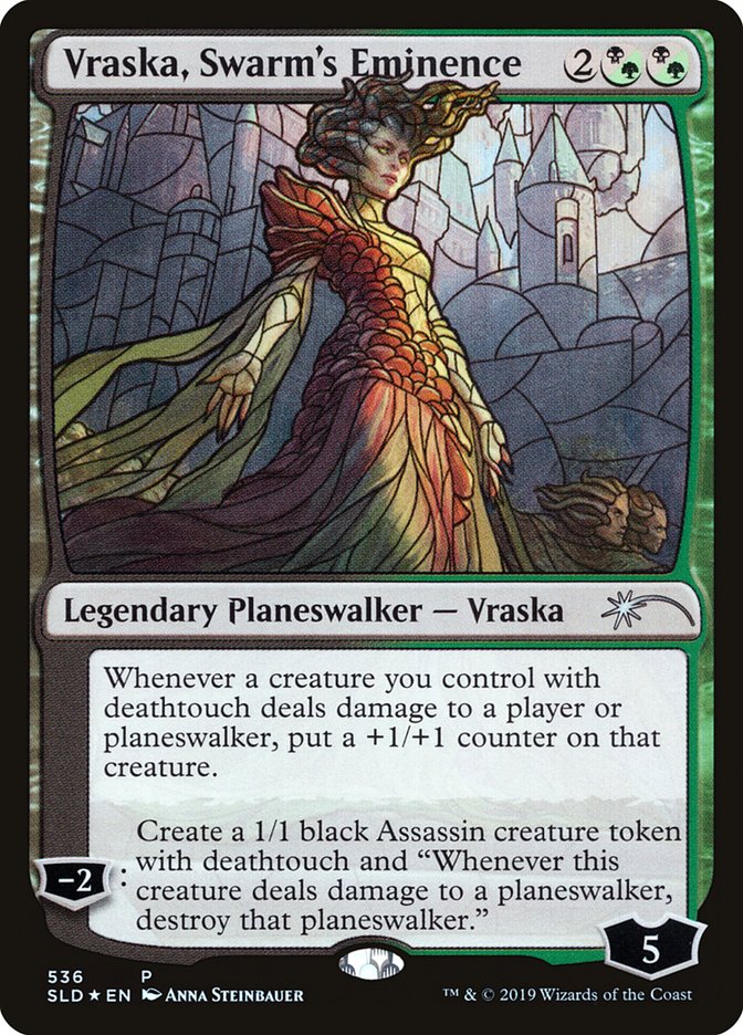 Vraska, Swarm's Eminence (Stained Glass) [Secret Lair Drop Promos] | Jack's On Queen