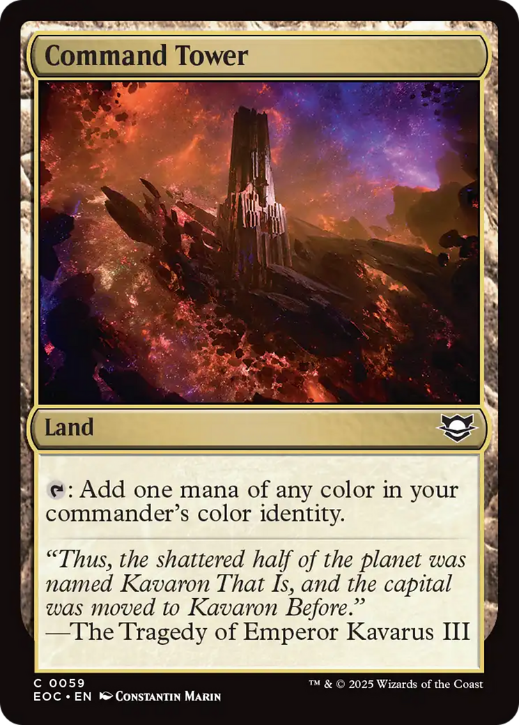 Command Tower [Edge of Eternities Commander] | Jack's On Queen