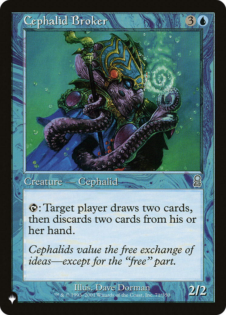 Cephalid Broker [The List Reprints] | Jack's On Queen