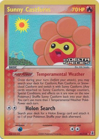 Sunny Castform (31/113) (Stamped) [EX: Delta Species] | Jack's On Queen