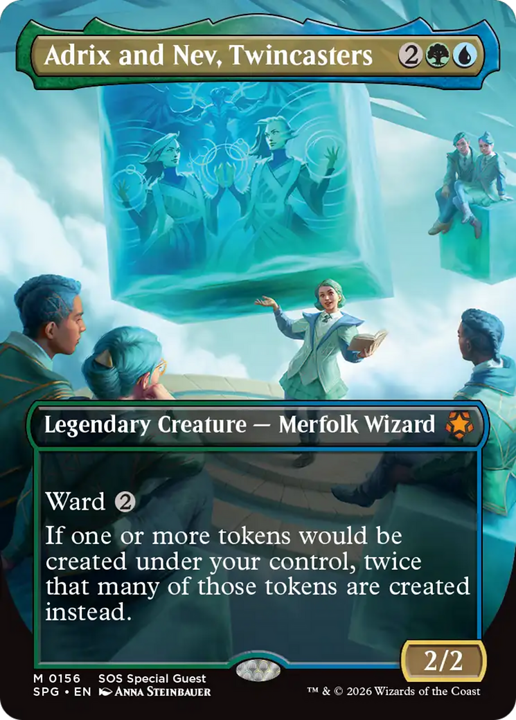 Adrix and Nev, Twincasters (Borderless) [Secrets of Strixhaven Special Guests] | Jack's On Queen