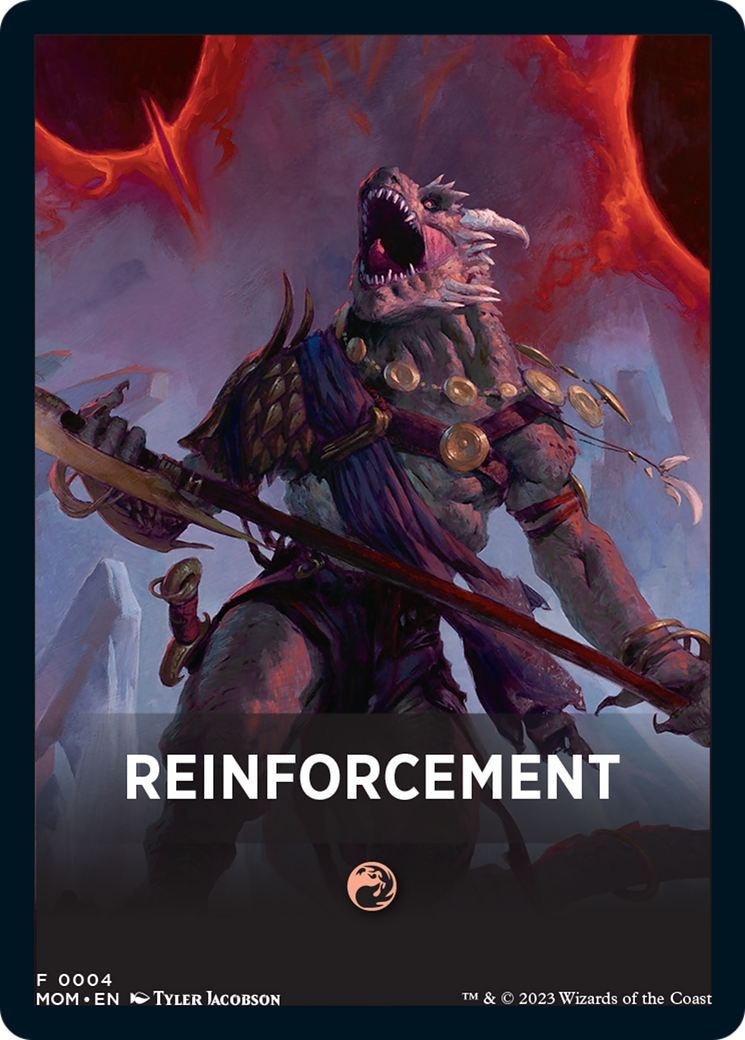 Reinforcement Theme Card [March of the Machine Tokens] | Jack's On Queen