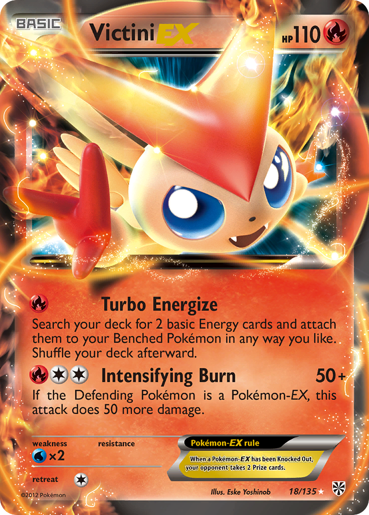 Victini EX (18/135) [Black & White: Plasma Storm] | Jack's On Queen