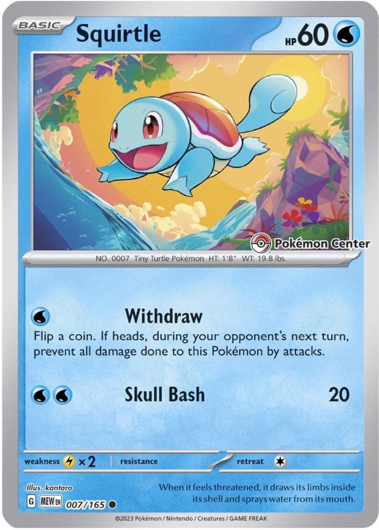 Squirtle (007/165) (Pokemon Center) [Scarlet & Violet 151] | Jack's On Queen
