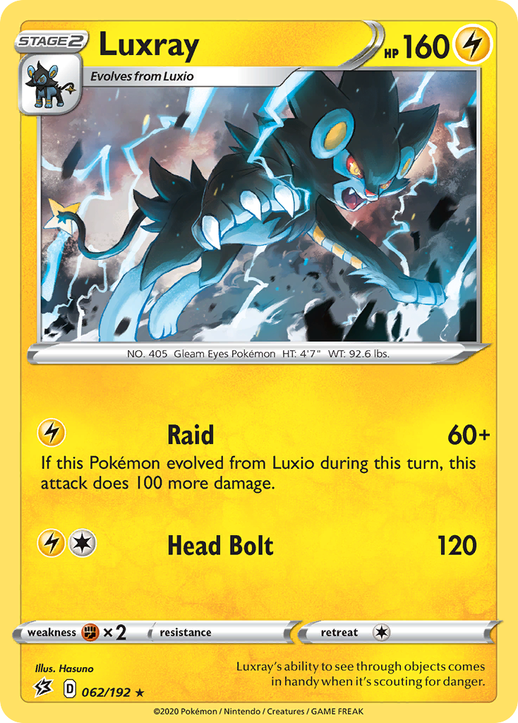 Luxray (062/192) [Sword & Shield: Rebel Clash] | Jack's On Queen