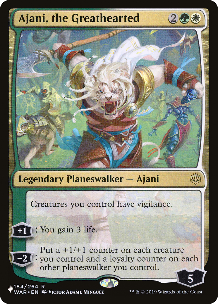 Ajani, the Greathearted [The List] | Jack's On Queen