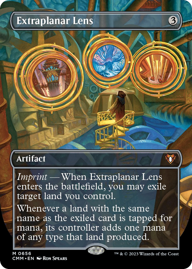 Extraplanar Lens (Borderless Alternate Art) [Commander Masters] | Jack's On Queen