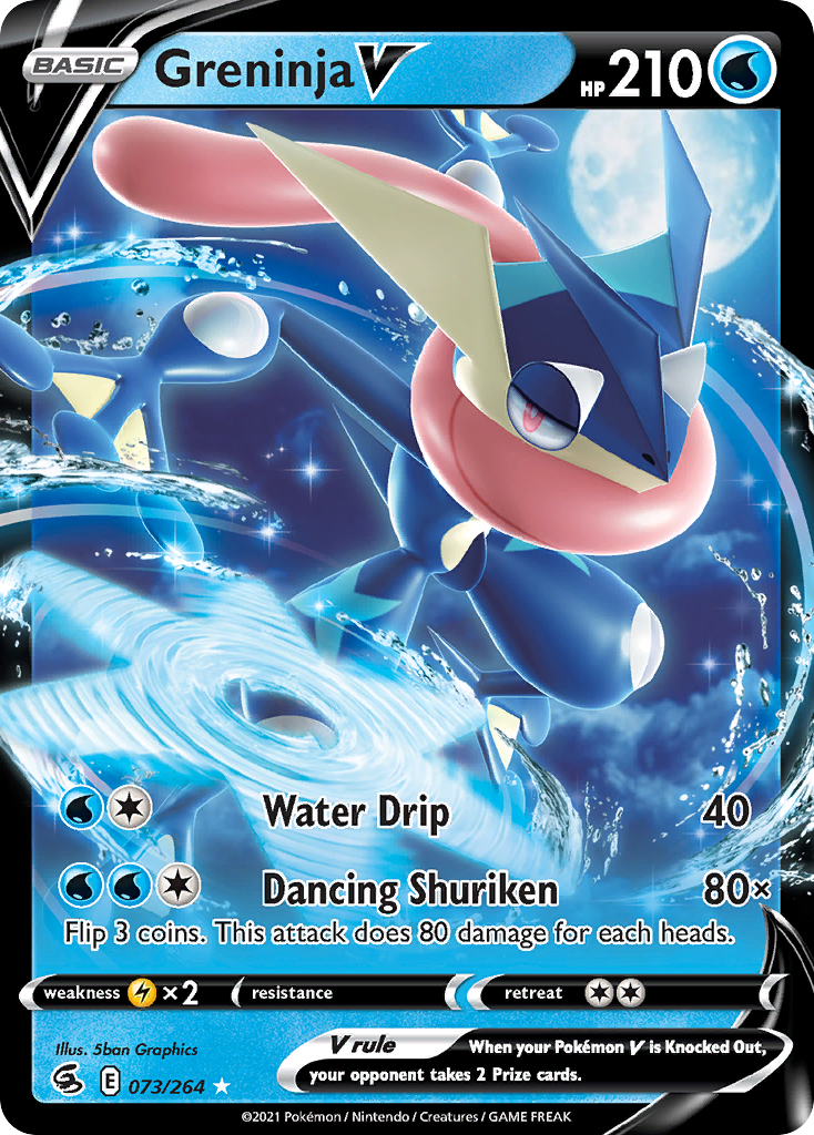 Greninja V (073/264) (Intro Deck) [Sword & Shield: Fusion Strike] | Jack's On Queen