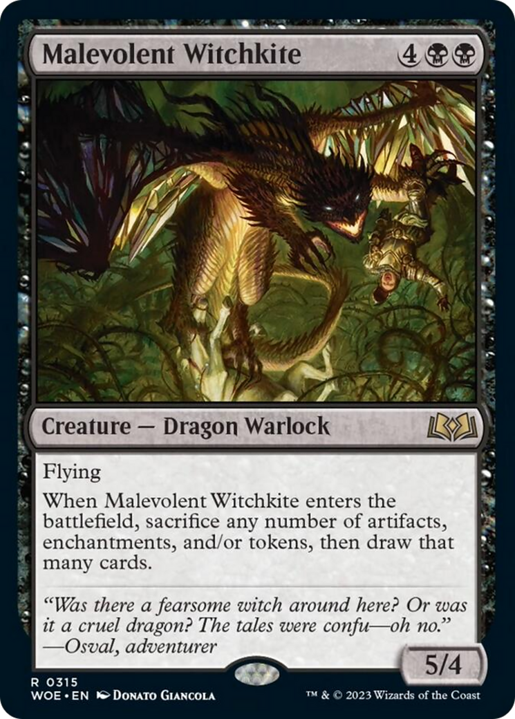 Malevolent Witchkite [Wilds of Eldraine] | Jack's On Queen
