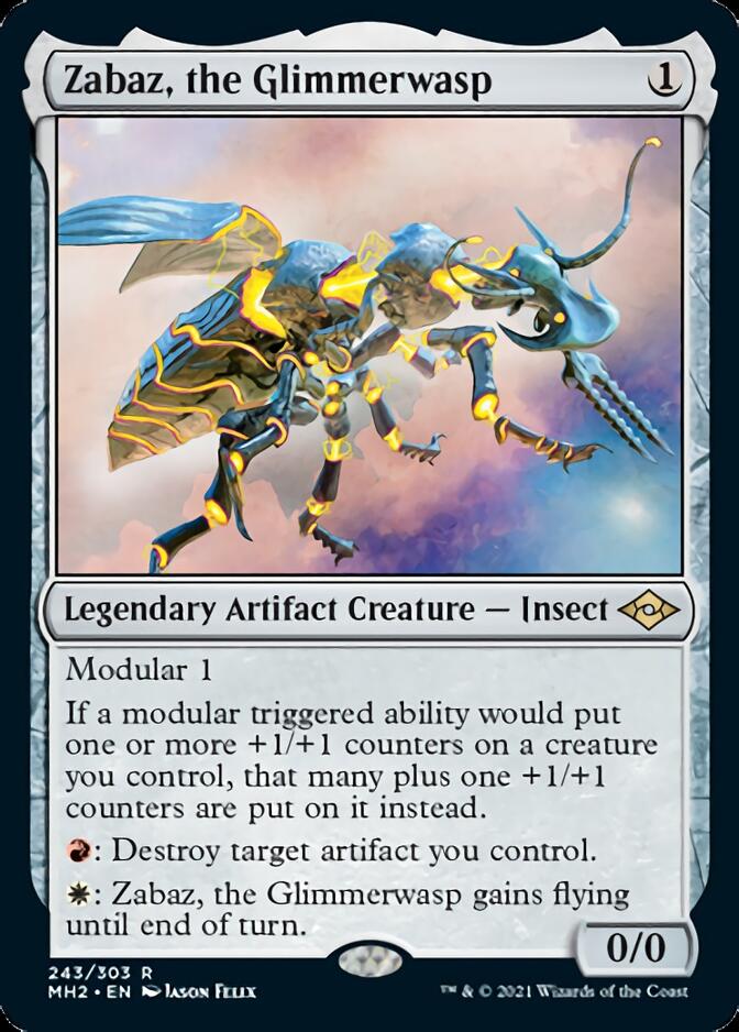 Zabaz, the Glimmerwasp [Modern Horizons 2] | Jack's On Queen