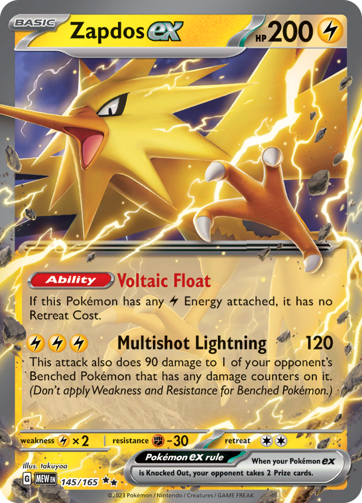 Zapdos ex (145/165) [Scarlet & Violet: 151] | Jack's On Queen