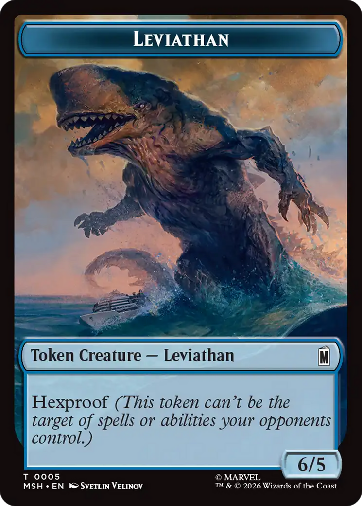 Leviathan // Food Double-Sided Token [Marvel Super Heroes Tokens] | Jack's On Queen