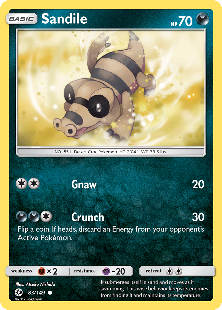 Sandile (83/149) [Sun & Moon: Base Set] | Jack's On Queen