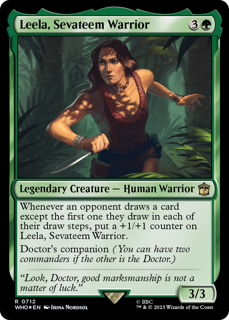 Leela, Sevateem Warrior (Surge Foil) [Doctor Who] | Jack's On Queen