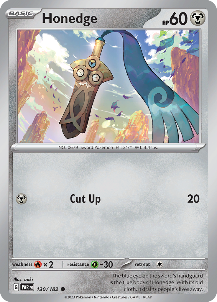 Honedge (130/182) [Scarlet & Violet: Paradox Rift] | Jack's On Queen
