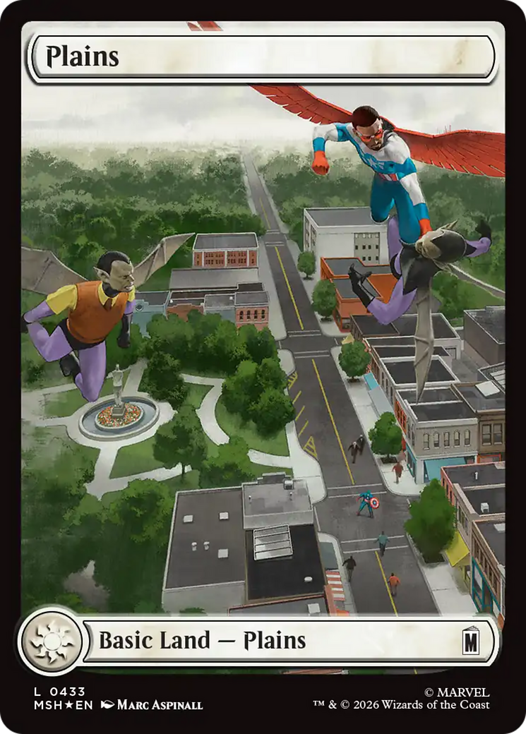 Plains (0433) (Surge Foil) [Marvel Super Heroes] | Jack's On Queen