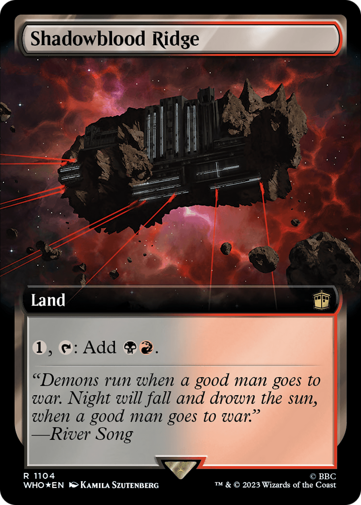 Shadowblood Ridge (Extended Art) (Surge Foil) [Doctor Who] | Jack's On Queen
