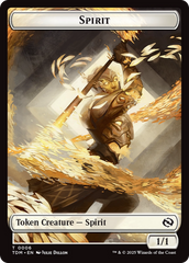 Spirit (0006) // Spirit (0007) Double-Sided Token [Tarkir: Dragonstorm Tokens] | Jack's On Queen