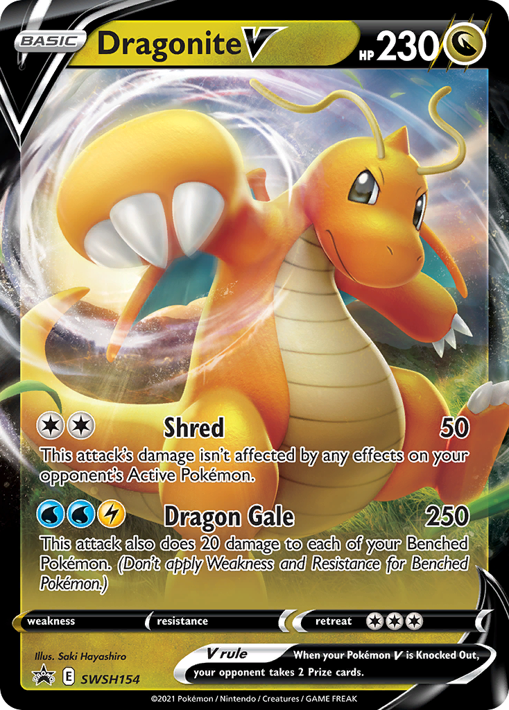 Dragonite V (SWSH154) (Jumbo Card) [Sword & Shield: Black Star Promos] | Jack's On Queen