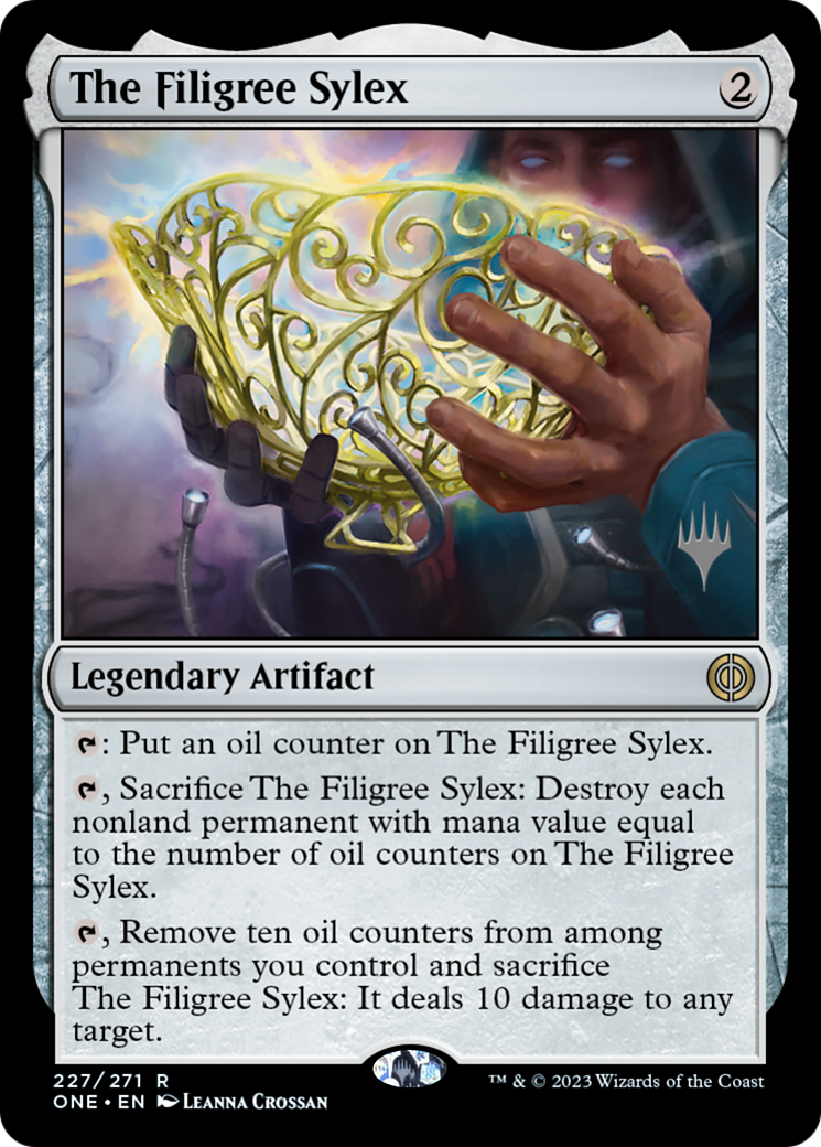 The Filigree Sylex (Promo Pack) [Phyrexia: All Will Be One Promos] | Jack's On Queen