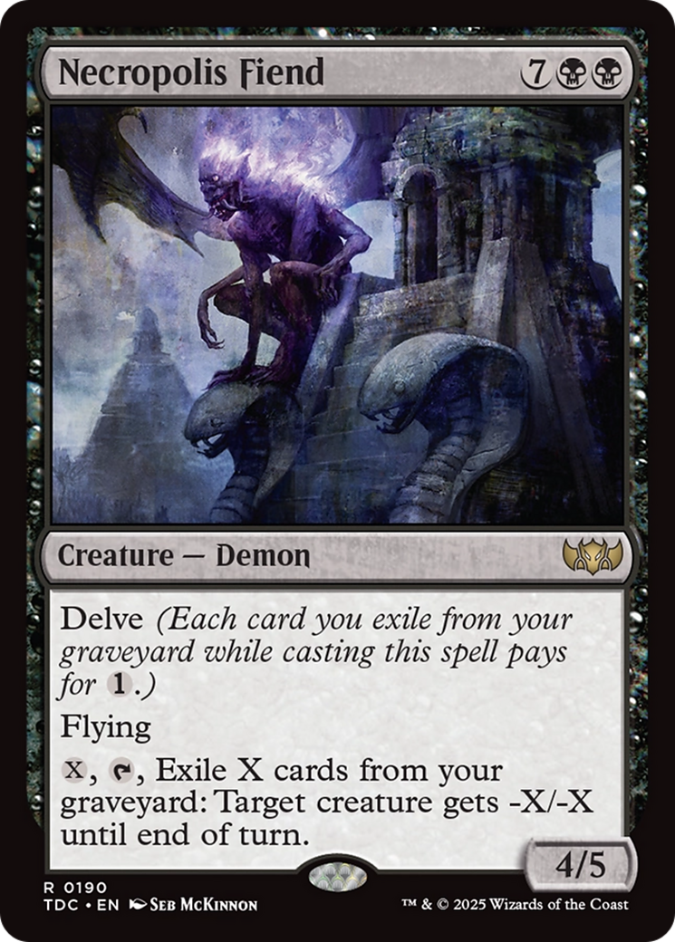 Necropolis Fiend [Tarkir: Dragonstorm Commander] | Jack's On Queen