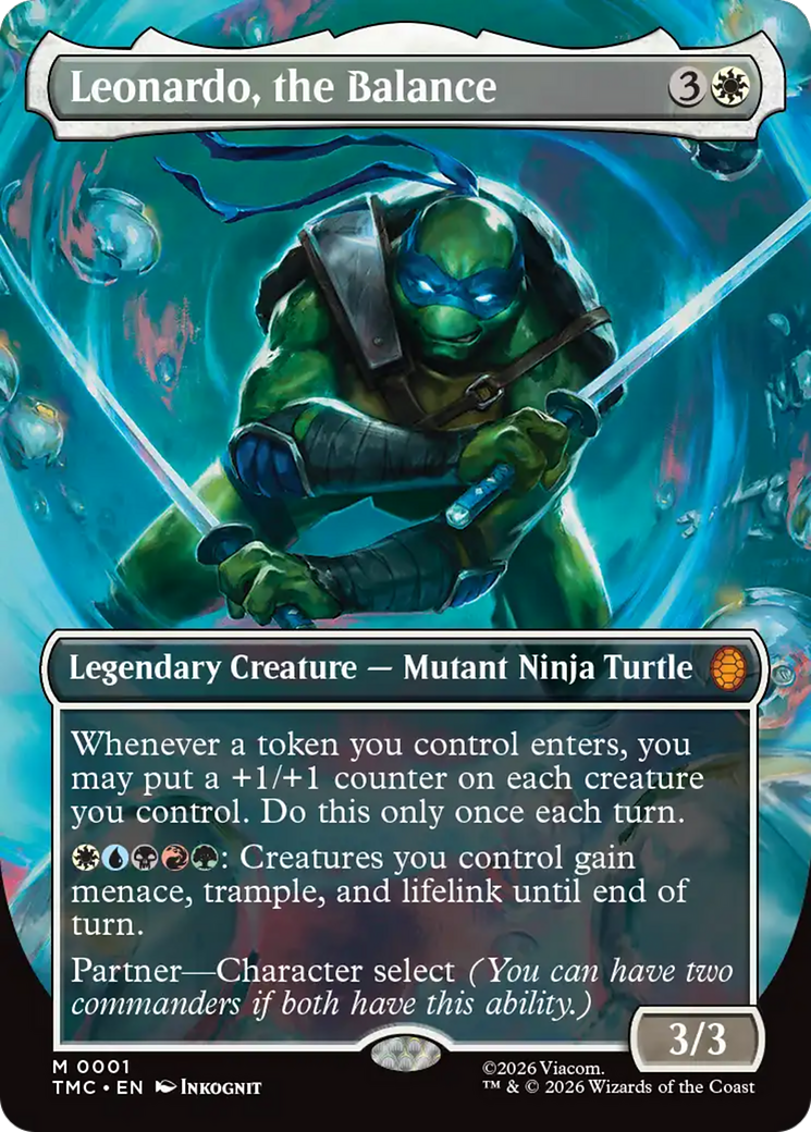 Leonardo, the Balance (Borderless) [Teenage Mutant Ninja Turtles Commander] | Jack's On Queen
