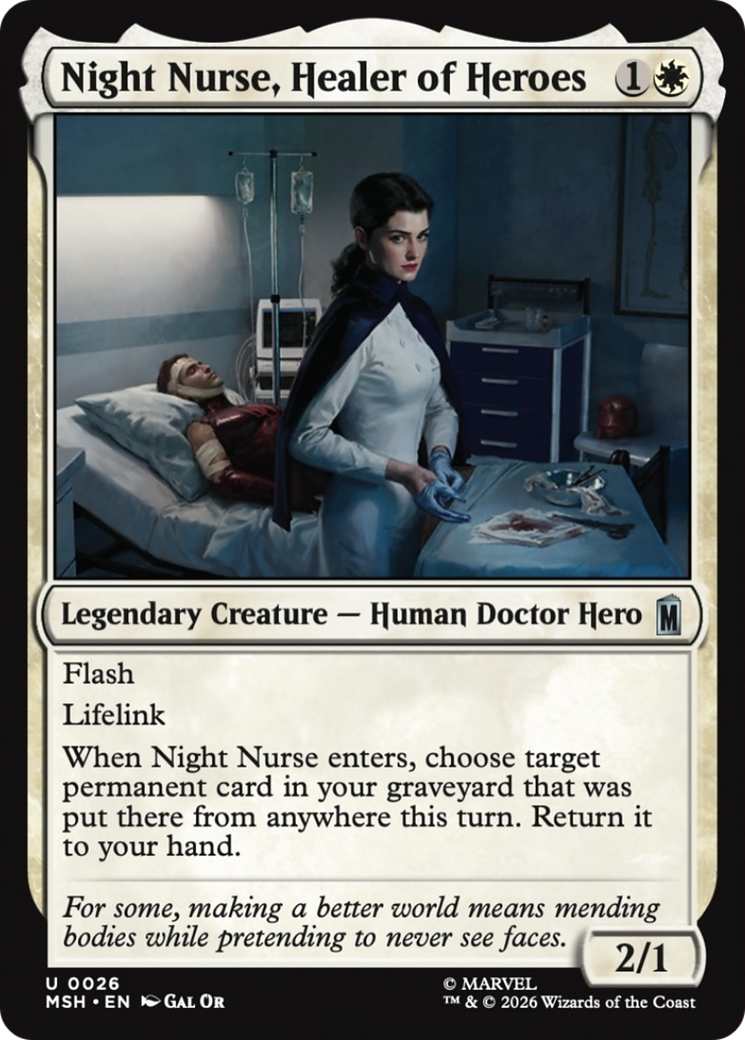 Night Nurse, Healer of Heroes [Marvel Super Heroes] | Jack's On Queen