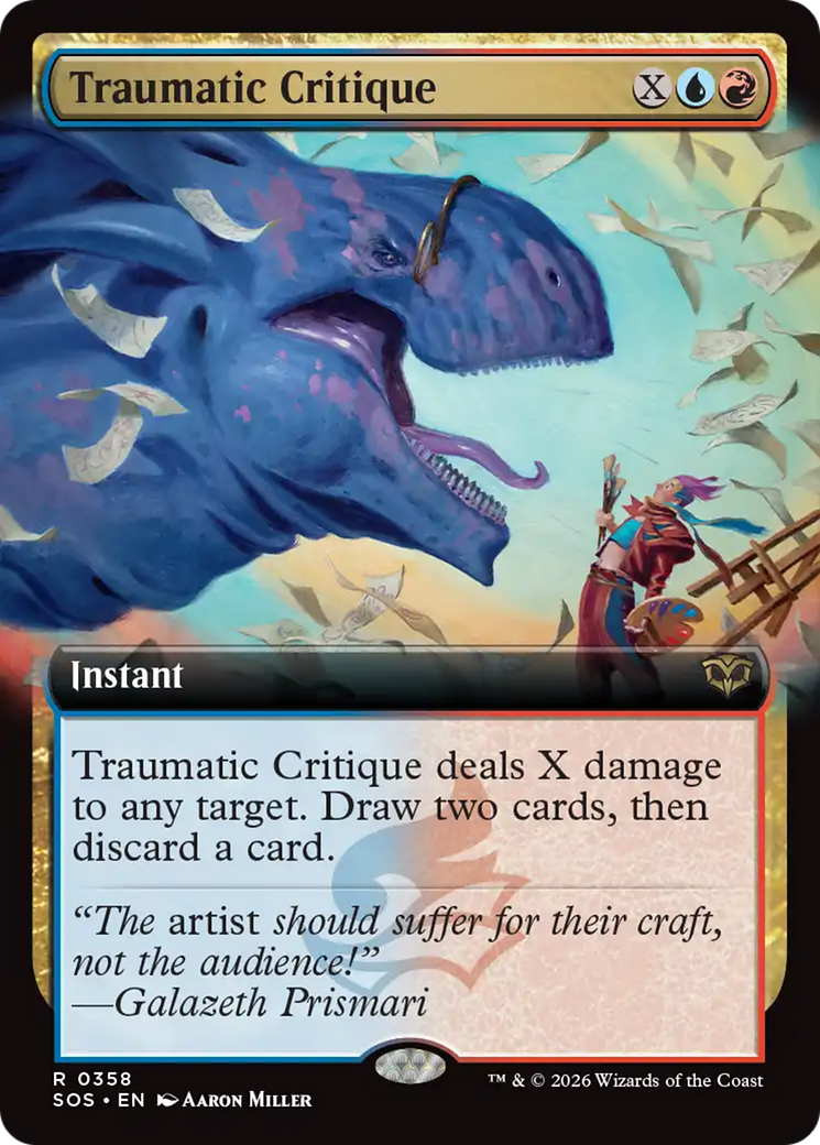 Traumatic Critique (Extended Art) [Secrets of Strixhaven] | Jack's On Queen