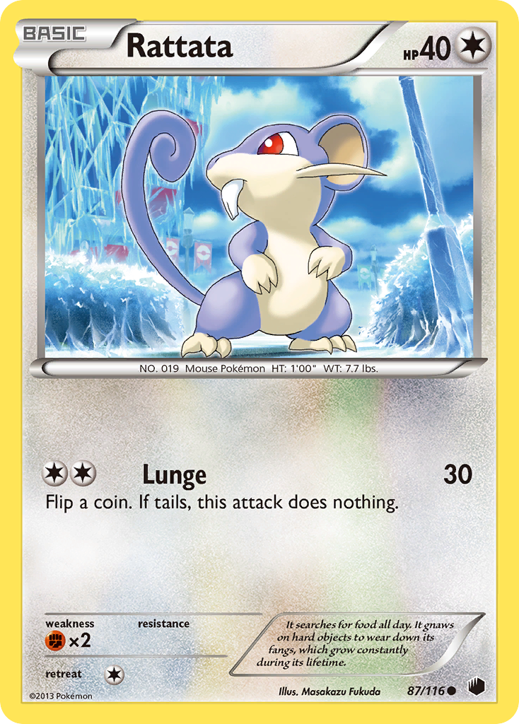 Rattata (87/116) [Black & White: Plasma Freeze] | Jack's On Queen