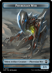 Phyrexian Myr // Servo Double-Sided Token [Modern Horizons 3 Commander Tokens] | Jack's On Queen