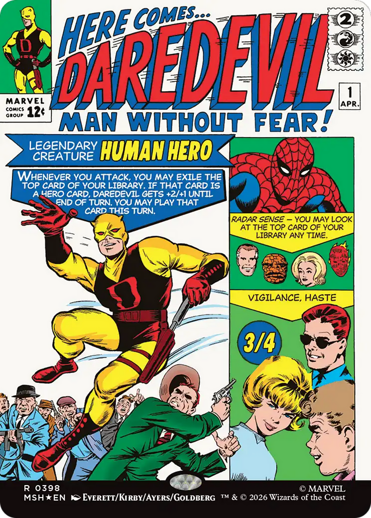 Daredevil, Man Without Fear (Borderless) (0398) [Marvel Super Heroes] | Jack's On Queen