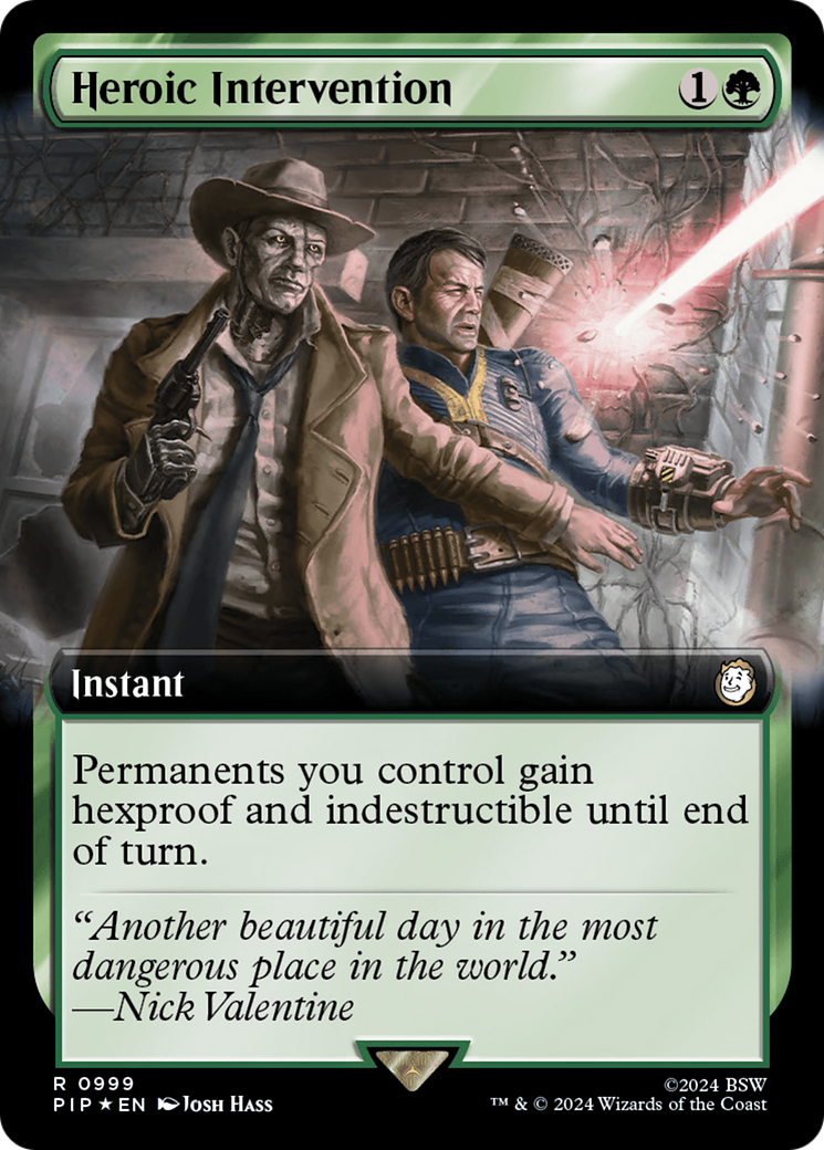 Heroic Intervention (Extended Art) (Surge Foil) [Fallout] | Jack's On Queen