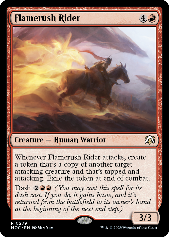 Flamerush Rider [March of the Machine Commander] | Jack's On Queen