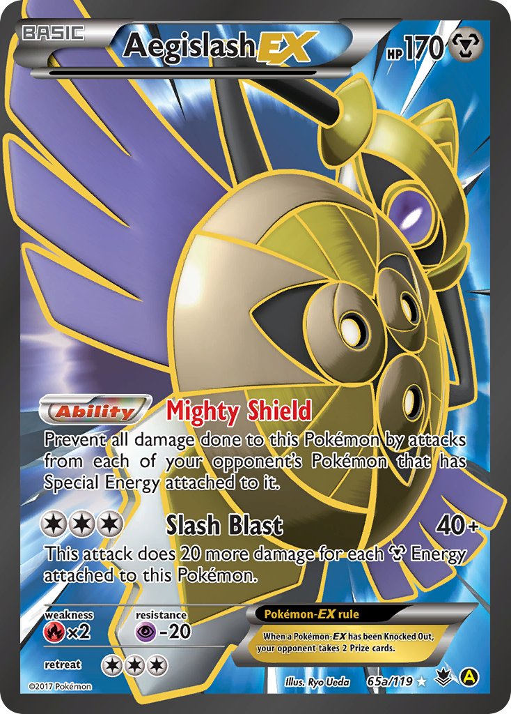 Aegislash EX (65a/119) [Alternate Art Promos] | Jack's On Queen