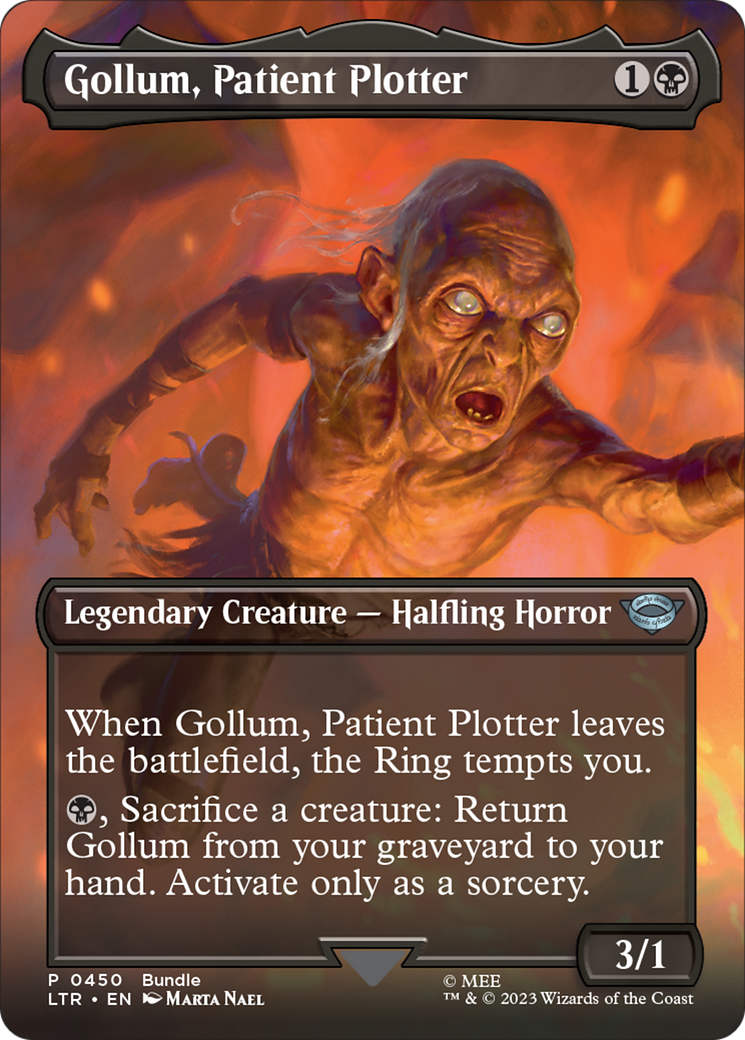 Gollum, Patient Plotter (Borderless Alternate Art) [The Lord of the Rings: Tales of Middle-Earth] | Jack's On Queen