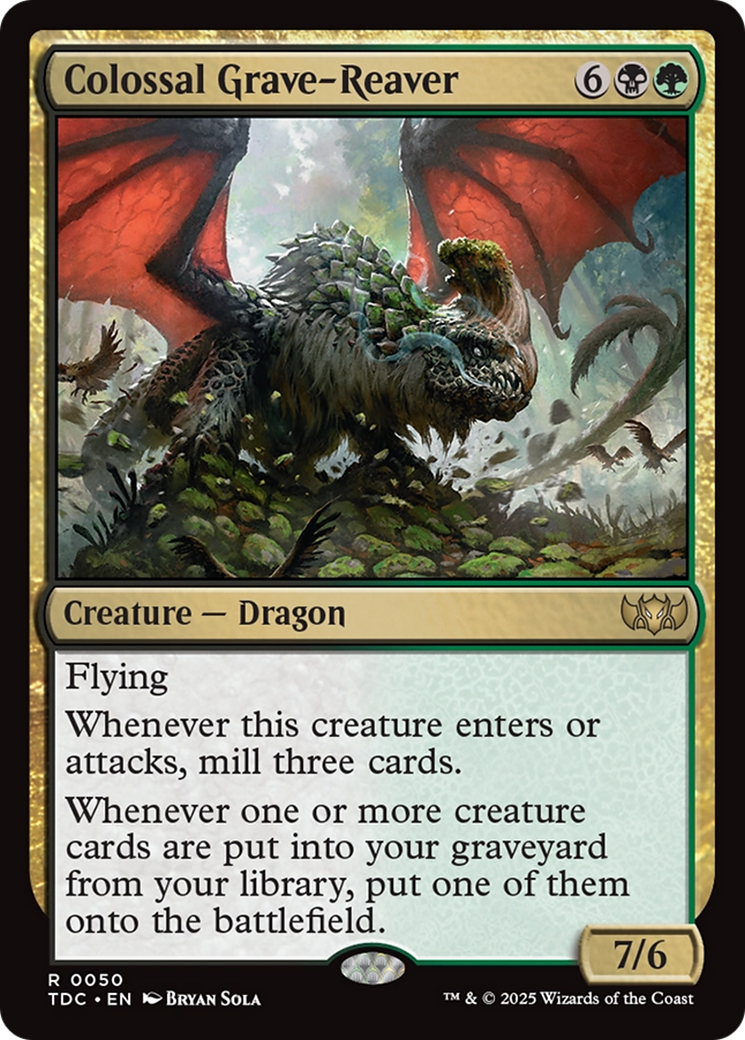 Colossal Grave-Reaver [Tarkir: Dragonstorm Commander] | Jack's On Queen