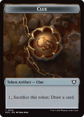 Clue // Beast (0005) Double-Sided Token [Edge of Eternities Commander Tokens] | Jack's On Queen