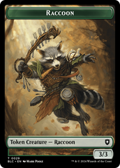 Rat // Raccoon Double-Sided Token [Bloomburrow Commander Tokens] | Jack's On Queen