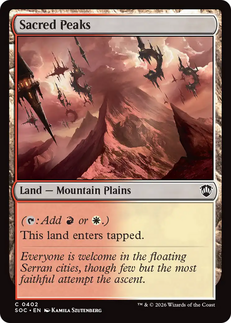 Sacred Peaks [Secrets of Strixhaven Commander] | Jack's On Queen